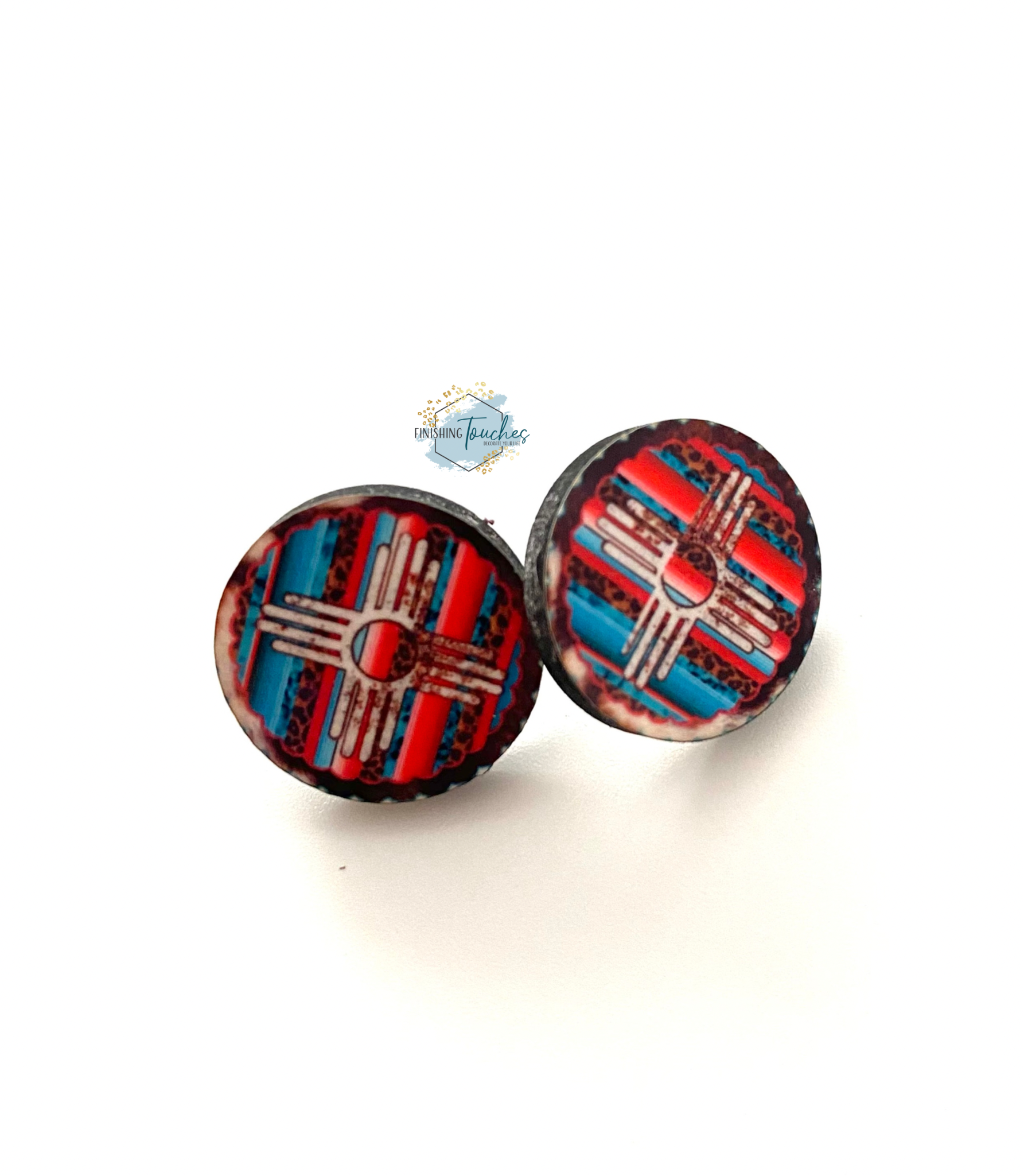 New Mexico Serape Studs