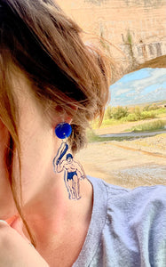 Team Spirit Cavemen Earrings