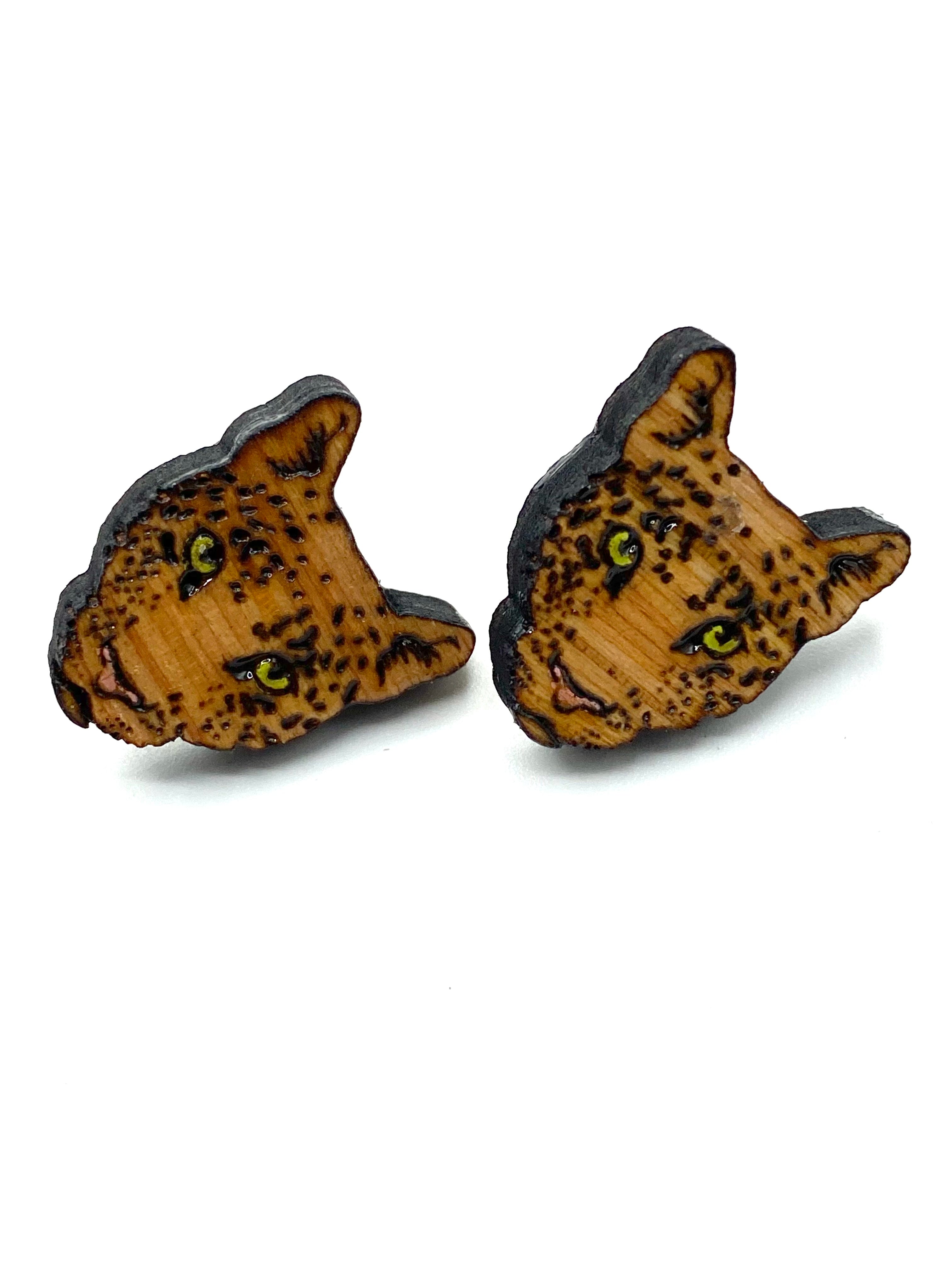 Little Leopard Studs